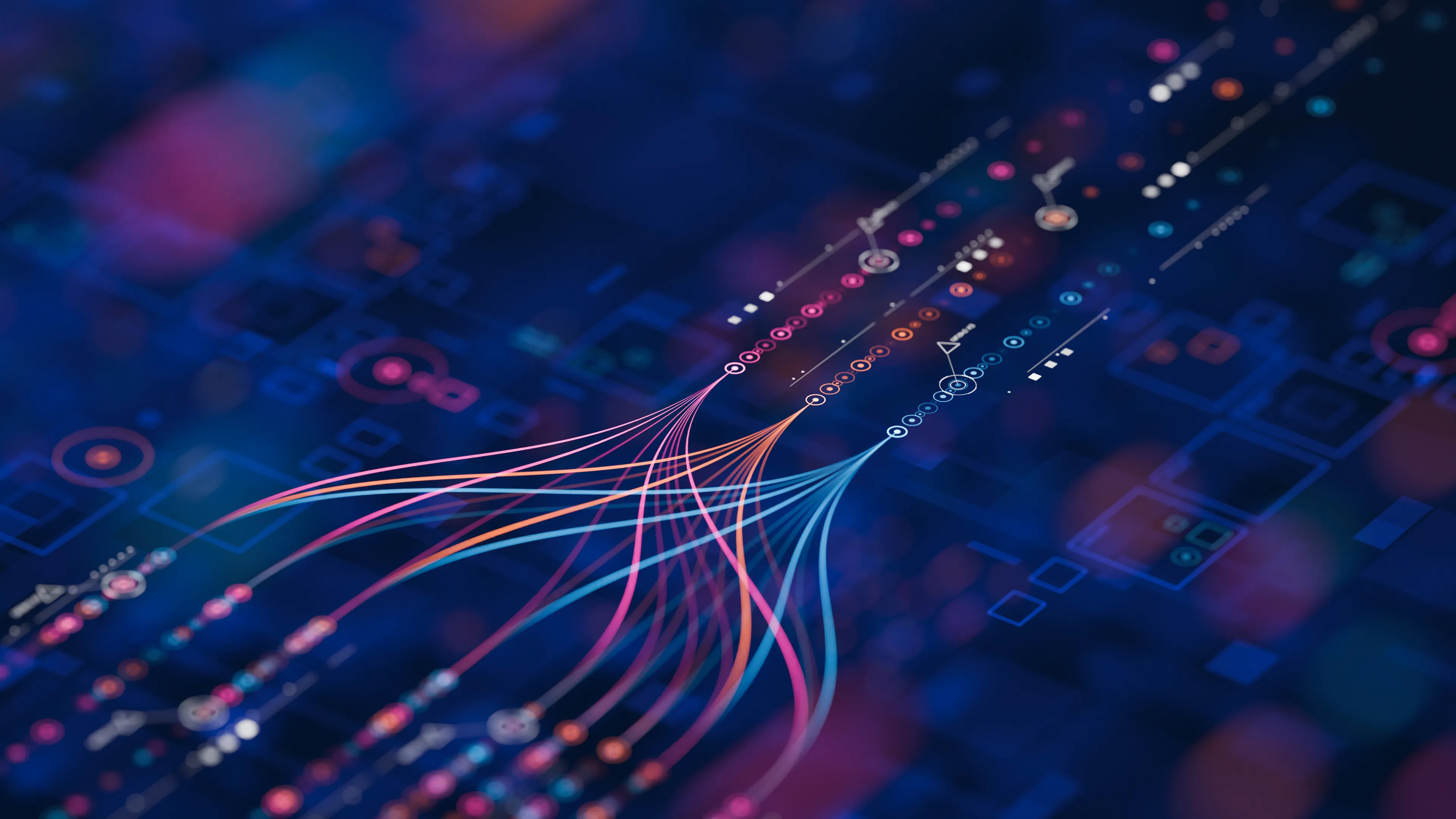 データフローと可視化された情報構造のイメージ図